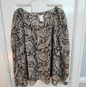 monroe and main long sleeve blouse